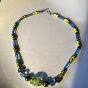 Designed bead necklace